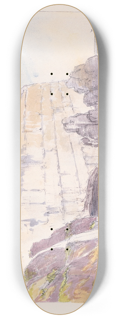 Charles Hamilton Smith - Watering place St. Marys of the Azores 8.25 inch art skate deck