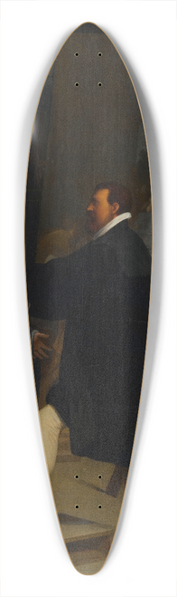 Jean Auguste Dominique Ingres - Aretino in the Studio of Tintoretto 39.3 inch art pintail longboard deck