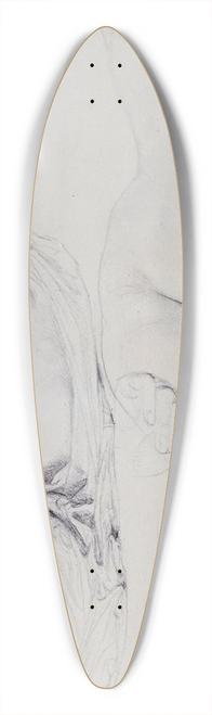 Jean Auguste Dominique Ingres - Etude pour lOdalisque  lesclave 39.3 inch art pintail longboard deck