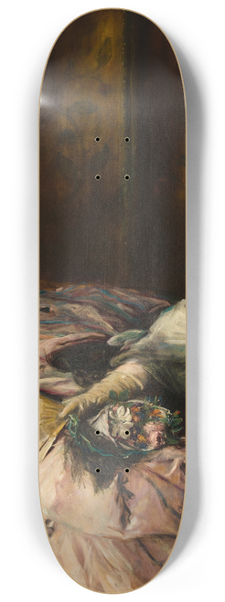 Charles Haslewood Shannon - Souvenir of an International Ball (Portrait of Miss Kathleen Bruce) 8.25 inch art skate deck