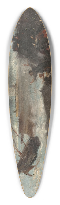 Jean-Baptiste Carpeaux - Naufrage dans le port de Dieppe 39.3 inch art pintail longboard deck