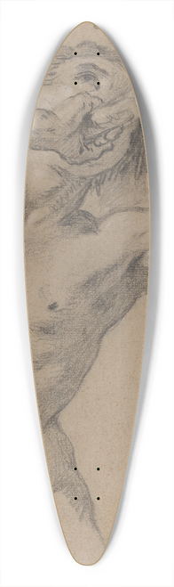 Jean-Baptiste Nattier - A Triton Blowing a Conch Shell 39.3 inch art pintail longboard deck