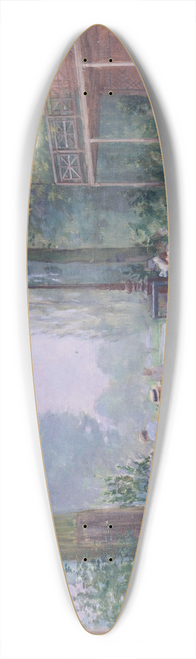 Jean Braud - Le Chalet du Cycle au bois de Boulogne 39.3 inch art pintail longboard deck