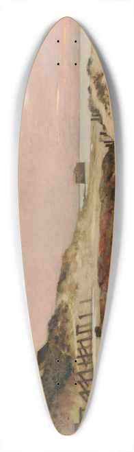 Jean Charles Cazin - Ruines de lancien port de Wimereux 39.3 inch art pintail longboard deck