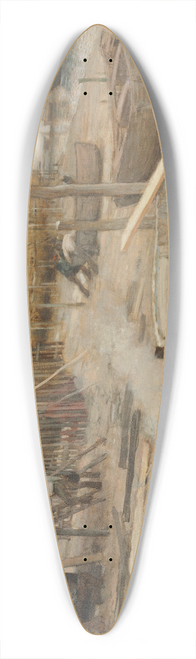 Jean Charles Cazin - The Boatyard 39.3 inch art pintail longboard deck