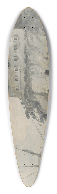 Jean Claude Nattes - In the Bay of Naples 39.3 inch art pintail longboard deck