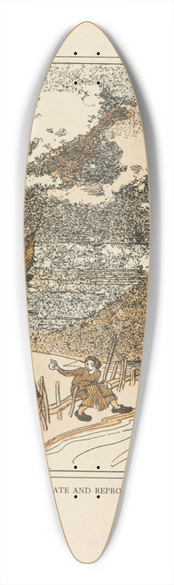 Jean de Bosschre - Bemoaning her Fate and reproaching the Almighty 39.3 inch art pintail longboard deck