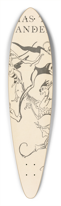 Jean de Bosschre - Christmas tales of Flanders 39.3 inch art pintail longboard deck