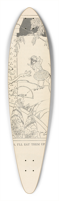 Jean de Bosschre - Gr-r-r, Ill eat them up! 39.3 inch art pintail longboard deck