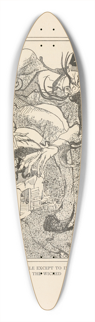 Jean de Bosschre - He never left his Castle except to inflict Punishment on the wicked 39.3 inch art pintail longboard deck