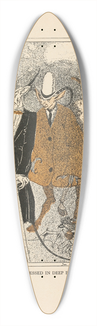Jean de Bosschre - He was dressed in deep black 39.3 inch art pintail longboard deck