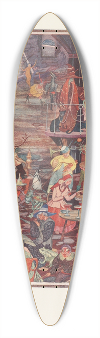 Jean de Bosschre - The Witches Cellar 39.3 inch art pintail longboard deck
