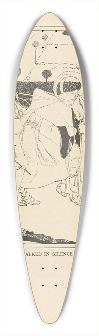 Jean de Bosschre - They walked in silence 39.3 inch art pintail longboard deck