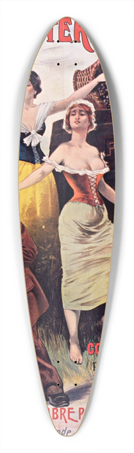 Jean de Paleologue -  bas lintermdiaire 39.3 inch art pintail longboard deck