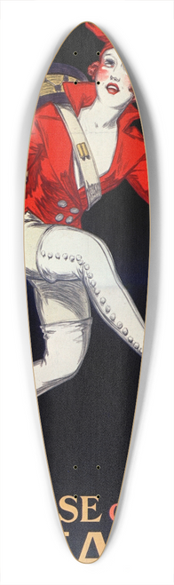 Jean d'Ylen - Cap Corse Quinquina 39.3 inch art pintail longboard deck