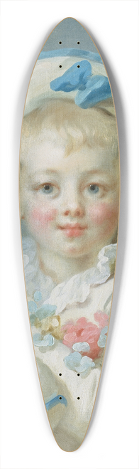 Jean-Honor Fragonard - A Boy as Pierrot 39.3 inch art pintail longboard deck