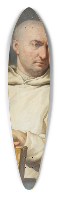 Jean II Restout - Portrait of a Carthusian Monk 39.3 inch art pintail longboard deck
