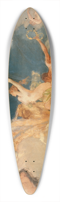 Jean-Joseph-Benjamin Constant - La Ville de Paris conviant le monde  ses ftes 39.3 inch art pintail longboard deck