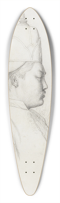 Jean-Lon Grme - Study of the Third Siamese Ambassador from Reception of the Ambassadors from Siam at The Chateau de Fontainbleau 39.3 inch art pintail longboard deck