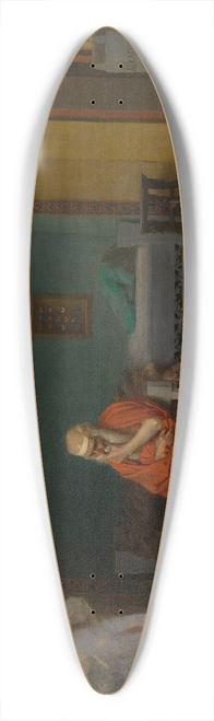 Jean-Lon Grme - The Poet Dreams of Cupid by the Fire 39.3 inch art pintail longboard deck