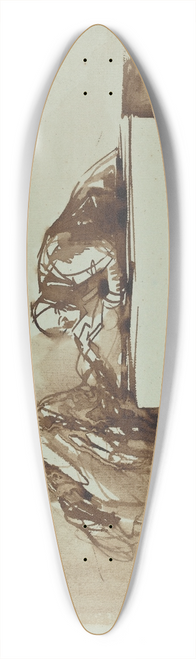 Jean-Louis Forain - Men of Justice 39.3 inch art pintail longboard deck