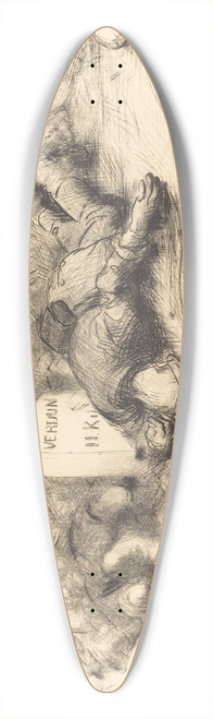 Jean-Louis Forain - The End  Verdun 39.3 inch art pintail longboard deck