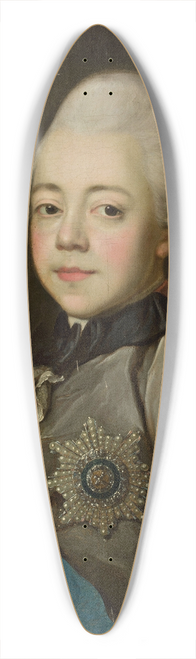 Jean Louis Voille - Childhood portrait of Paul I 39.3 inch art pintail longboard deck