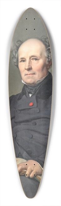 Jean-Paul Flandrin - Portrait of Edouard Gatteaux 39.3 inch art pintail longboard deck