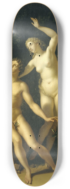Adriaen van der Werff - God Holds Adam and Eve Responsible 8.25 inch art skate deck