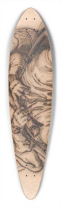 Jens Juel - Kobberstikkeren FLBradt sovende p et bord Set fra skoene og i strk forkortning 39.3 inch art pintail longboard deck