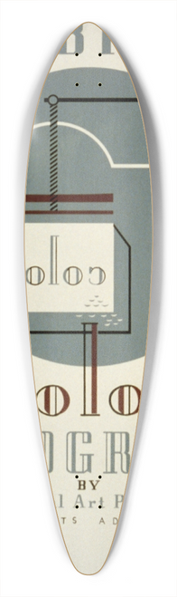 Jerome Henry Rothstein - Exhibition color lithography 39.3 inch art pintail longboard deck