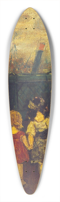 Jerome Myers - Recreation Pier 39.3 inch art pintail longboard deck