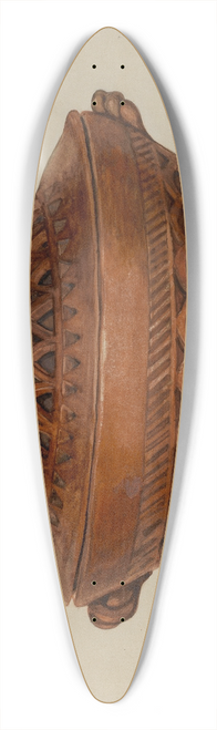 Jessica Price - Pa. German Earthenware Bowl 39.3 inch art pintail longboard deck