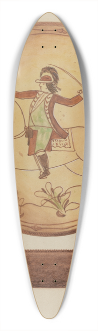 Jessica Price - Pa. German Pie Plate 39.3 inch art pintail longboard deck