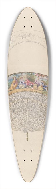 Jessie M. Benge - Fan 39.3 inch art pintail longboard deck