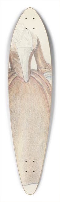 Jessie M. Benge - Womans Dress 39.3 inch art pintail longboard deck