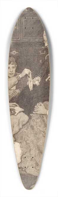 Jessie Willcox Smith - Alcotts Old Fashioned Girl 39.3 inch art pintail longboard deck