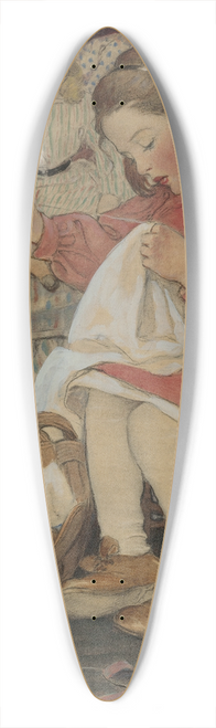 Jessie Willcox Smith - How Doth the Little Busy Bee 39.3 inch art pintail longboard deck