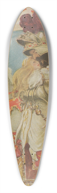 Jessie Willcox Smith - In an instant she was on the saddle, and clasped in his great strong arms 39.3 inch art pintail longboard deck