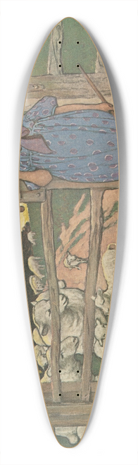 Jessie Willcox Smith - Little Bo-Peep has lost her sheep, and cant tell where to find them. 39.3 inch art pintail longboard deck
