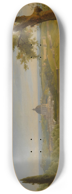 Charles Lock Eastlake - Rome,a view of Saint Peters from Monte Mario 8.25 inch art skate deck