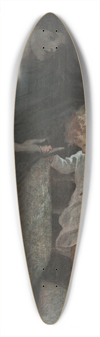 Jessie Willcox Smith - She took his hand, and giving him the broad part of the spiral stair to walk on, led him down a good way 39.3 inch art pintail longboard deck