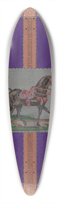 J. Howard Iams - Afghan Carriage Robe 39.3 inch art pintail longboard deck