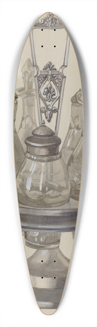 J. Howard Iams - Pewter Caster 39.3 inch art pintail longboard deck