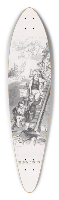 J. J. Grandville - Jacobs Ladder 39.3 inch art pintail longboard deck