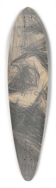 Jn Novk - Death 39.3 inch art pintail longboard deck