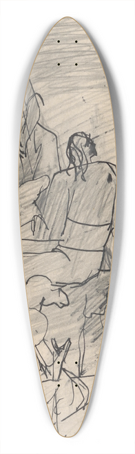 Jn Novk - Pastoral Idyll 39.3 inch art pintail longboard deck