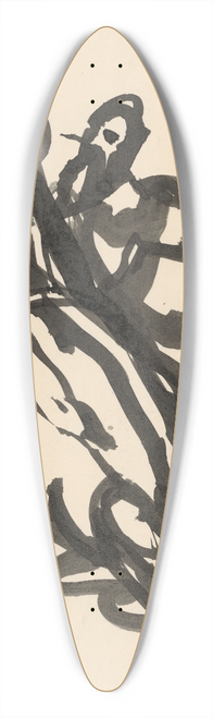 Jn Novk - Study of a Hovering Saint 39.3 inch art pintail longboard deck