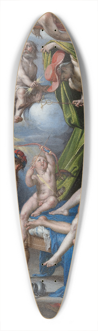 Joachim Wtewael - Mars and Venus Surprised By Vulcan 39.3 inch art pintail longboard deck