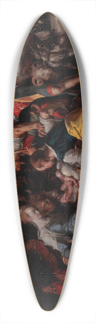 Joachim Wtewael - The Adoration Of The Shepherds 39.3 inch art pintail longboard deck